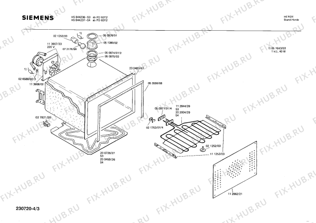 Схема №4 HS844236 с изображением Переключатель для плиты (духовки) Siemens 00026535