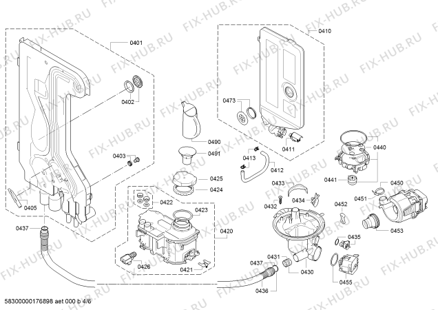 Схема №5 SHV9ER53UC с изображением Блок питания для посудомойки Bosch 00647843
