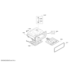 Схема №9 MHS133BR0B с изображением Задняя часть корпуса для духового шкафа Bosch 00777179