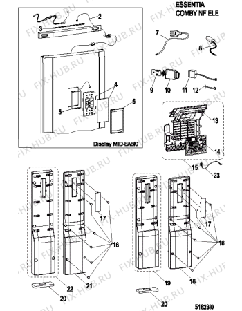 Взрыв-схема холодильника Indesit PBAA347FXDRU (F073583) - Схема узла