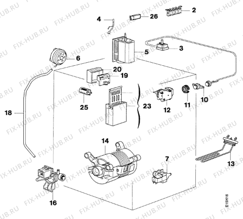 Схема №1 LAV2658 с изображением Вентиль Aeg 6051286059