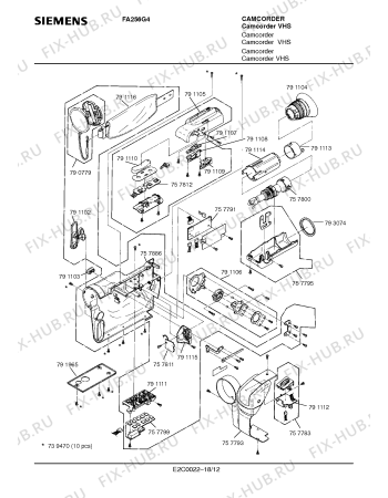 Схема №16 FA256G4 с изображением Интегрированный контур для видеоэлектроники Siemens 00790774