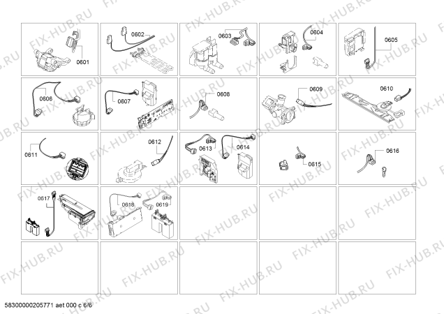 Схема №4 WAT28655NL Serie 6 с изображением Панель управления для стиралки Bosch 11023140