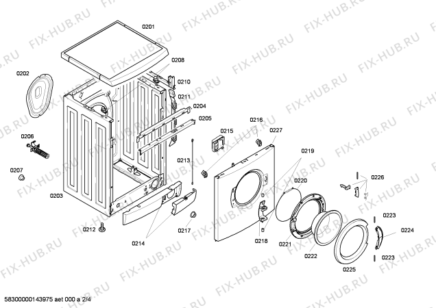 Схема №1 WAE16463TR с изображением Панель управления для стиралки Bosch 00677781