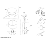 Схема №3 MUZ7FA2 с изображением Толкатель для кухонного комбайна Bosch 00269286
