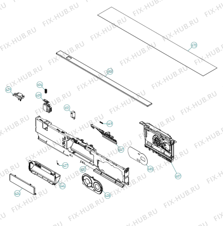 Взрыв-схема посудомоечной машины Asko D5425 DK   -Stainless (367872, DW90.1) - Схема узла 06