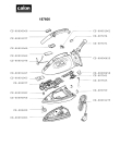 Схема №2 187600 с изображением Крышка для электроутюга Tefal CS-00091002