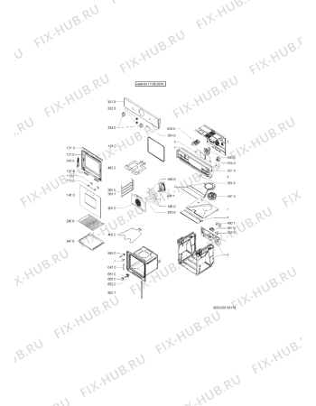 Схема №1 AKP 254/NA с изображением Обшивка для духового шкафа Whirlpool 481061318201