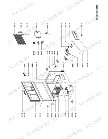 Схема №1 AFG 542-1/G с изображением Конденсатор для холодильника Whirlpool 481912118321