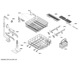 Схема №5 SGU55E98SK с изображением Передняя панель для электропосудомоечной машины Bosch 00674559