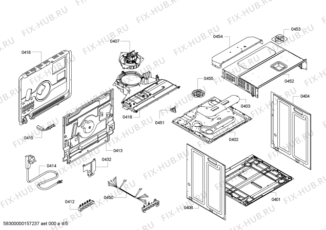 Схема №3 HBA63A261F Horno.bosch.pyro.3D.B2.E3_CIF.pt_abat.ne с изображением Модуль управления, запрограммированный для электропечи Bosch 00700304