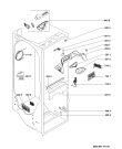 Схема №8 WSC5533 A+S с изображением Рукоятка для холодильника Whirlpool 480132103079