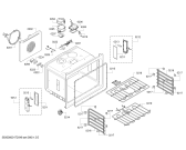 Схема №5 BO221110 с изображением Панель для духового шкафа Bosch 00608018