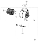 Схема №1 EFB60680BX с изображением Моторчик для вытяжки Aeg 4055182226