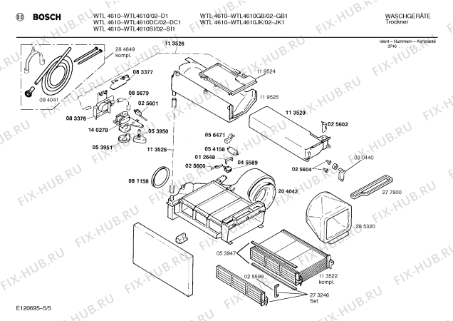 Схема №4 WTL4610GB с изображением Ручка для сушильной машины Bosch 00088823