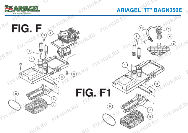 Схема №5 BAGN 250C с изображением Преобразователь для климатотехники DELONGHI AG71255
