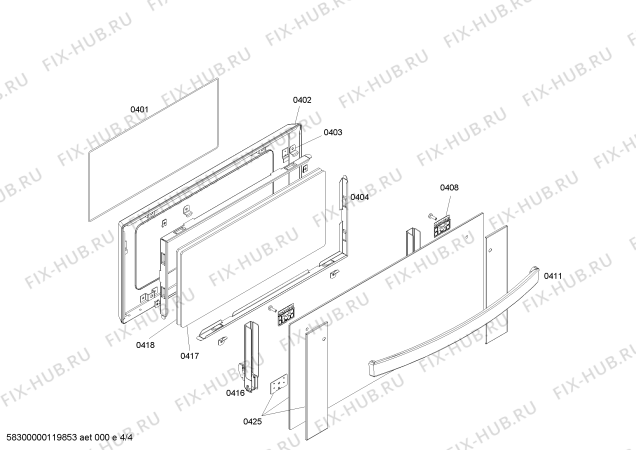 Схема №4 3HF545X с изображением Ручка выбора температуры для плиты (духовки) Bosch 00606167