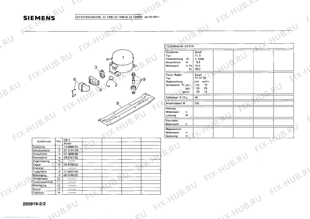 Взрыв-схема холодильника Siemens GI134858 - Схема узла 02