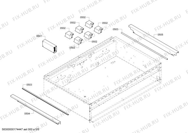 Схема №5 PSC366ZS с изображением Коллектор для электропечи Bosch 00143610