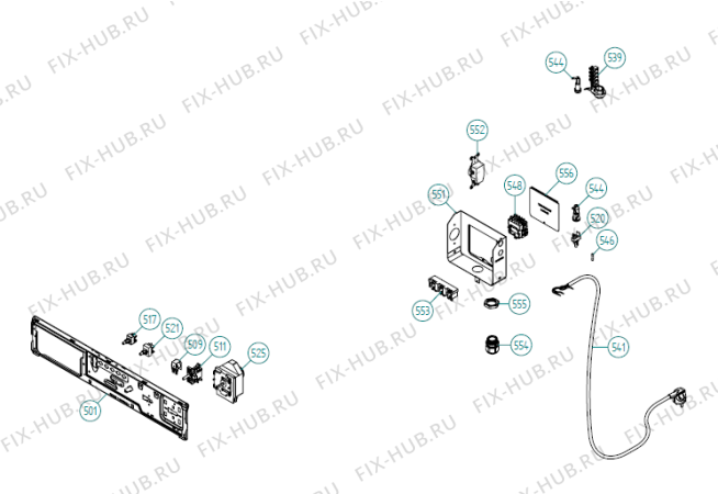 Взрыв-схема стиральной машины Gorenje T700 US   -White #10770020 (900002485, TD11US) - Схема узла 05