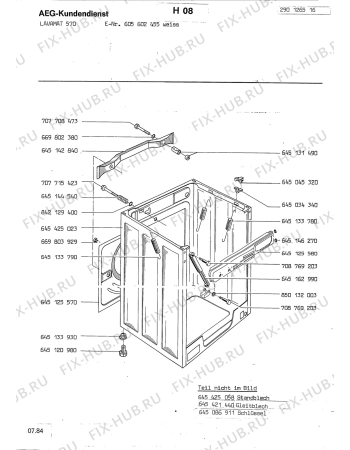 Взрыв-схема стиральной машины Aeg LAV570 WEISS - Схема узла Section3