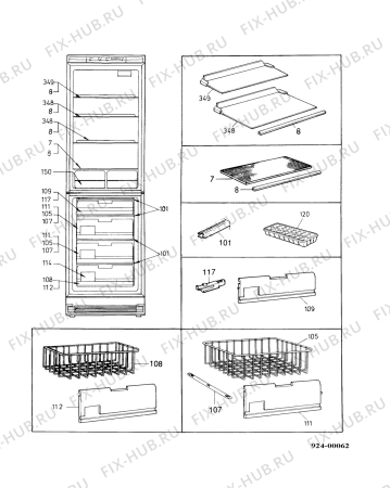 Взрыв-схема холодильника Electrolux ER3112B - Схема узла Housing 001