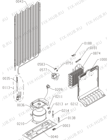 Взрыв-схема холодильника Gorenje NRKI5181LW (481154, HZFI2828AFV) - Схема узла 03
