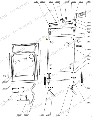 Схема №1 GV61010 (139721, WQP12-9319A) с изображением Сенсорная панель для посудомойки Gorenje 152815