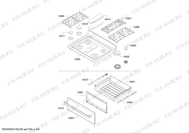 Схема №5 HGS5L53UC с изображением Кабель для духового шкафа Bosch 00752412