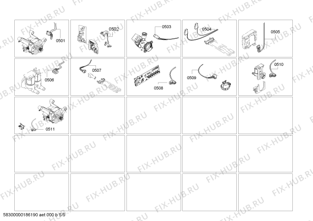 Взрыв-схема стиральной машины Siemens WM12P360IN Siemens iQ500 - Схема узла 05