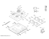 Схема №2 PPH616B21A ENC.PPH616B21A 3G+1W BO T60F 2011 с изображением Варочная панель для духового шкафа Bosch 00689213