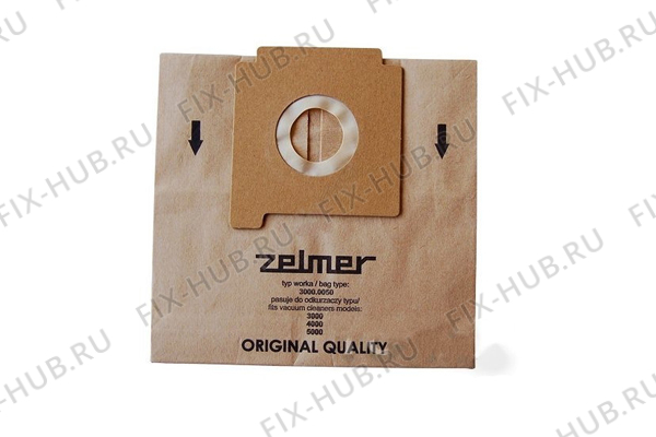 Большое фото - Пылесборник (фильтр) одноразовый, бумажный для пылесоса Zelmer 3000.0050 для мини-пылесоса Zelmer 3000.0050 в гипермаркете Fix-Hub
