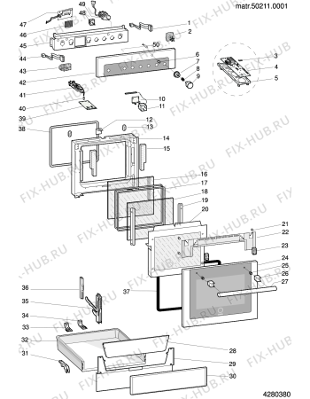 Схема №3 CI56MI (F034634) с изображением Обшивка для духового шкафа Indesit C00144661