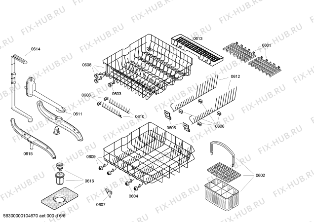 Схема №6 SE23A931EU с изображением Передняя панель для посудомойки Siemens 00438672