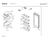 Схема №3 KI24L470FF с изображением Дверь для холодильной камеры Siemens 00238928