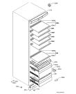 Схема №1 S74015KDW0 с изображением Обшивка для холодильной камеры Aeg 2109291241