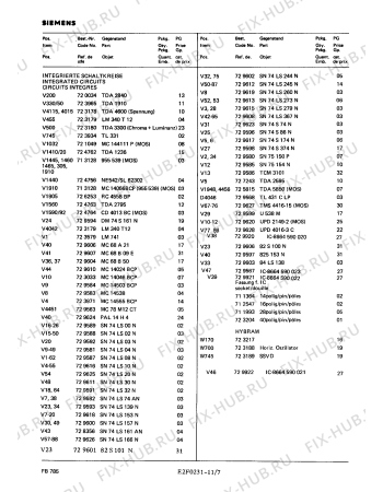 Схема №11 FB7857 с изображением Пульт дистанционного управления для телевизора Siemens 00752737