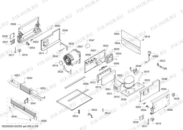 Схема №3 RC462701TW Gaggenau с изображением Изоляция для холодильника Bosch 10003901