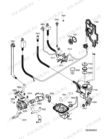 Схема №3 ADG 150/2 IN с изображением Электродвигатель для электропосудомоечной машины Whirlpool 481290508779