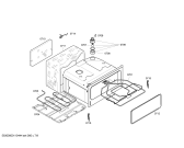 Схема №8 HBN43M551A с изображением Решетка для плиты (духовки) Bosch 00445364