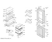 Схема №3 B11CB50SSS с изображением Дверь для холодильника Bosch 00713780