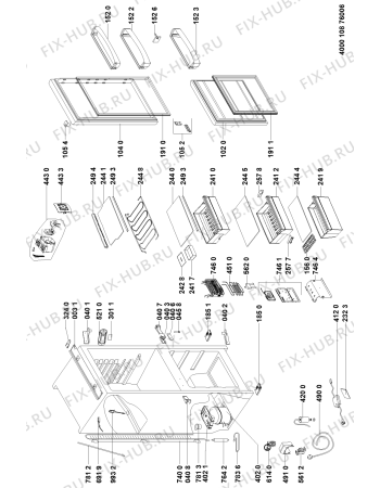 Схема №1 HMCB7030AADFUK (F100230) с изображением Инструкция по эксплуатации для холодильника Indesit C00517013