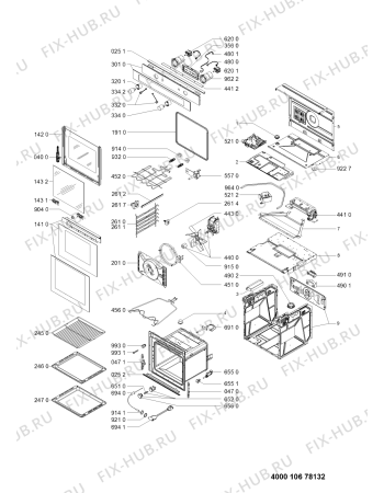 Схема №1 AKZM 6600/IXL с изображением Панель для электропечи Whirlpool 481010675896