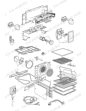 Схема №2 DE60EPS с изображением Отгораживание для плиты (духовки) DELONGHI 030188