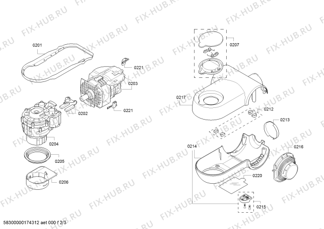Схема №3 MUMXL20TAU MaxxiMUM с изображением Держатель для кухонного измельчителя Bosch 00753821