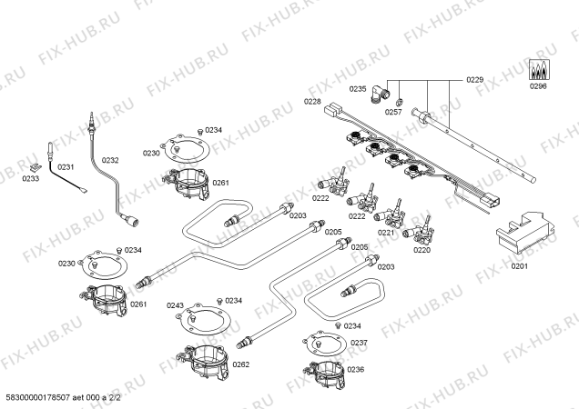 Схема №1 EB616PB90N ENC.EB616PB90N 4G SE60R/2010 с изображением Варочная панель для плиты (духовки) Siemens 00685304