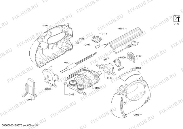 Схема №2 Z2816 с изображением Крюк для блендера (миксера) Zelmer 12002779