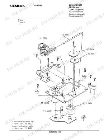 Схема №6 RD120R4 с изображением Сервисная инструкция для звукотехники Siemens 00535456