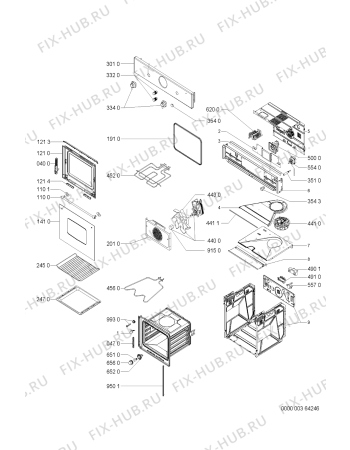 Схема №1 AKP234/JA/01 с изображением Панель для духового шкафа Whirlpool 481245249016