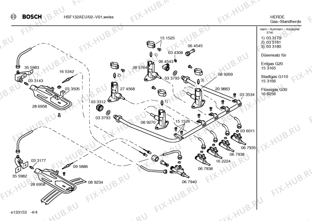 Схема №4 HSF132ABY с изображением Панель для электропечи Bosch 00351395